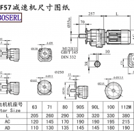 RF57减速机电机尺寸图纸